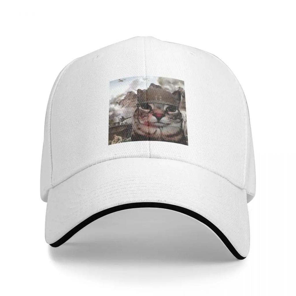 Thousand Yard Stare Cat Funny Meme Baseball Caps Casquette Unisex Women Hats