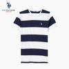 Men's 100% Cotton Striped Short Sleeve T-Shirt