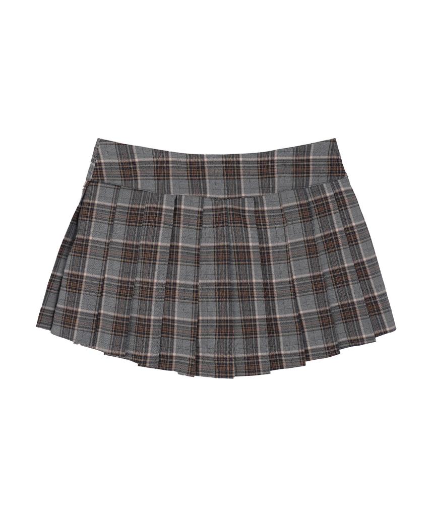 High School Disco School Pleated Check Skirt
