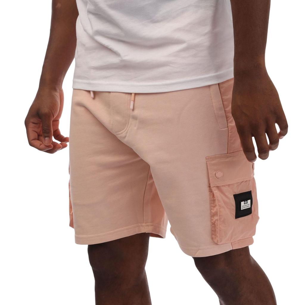 Weekend Offender Mens Pink Sands Overlay Shorts