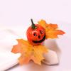 Fixed Napkins Halloween Napkin Ring Festive Atmosphere Maple Leaf Napkin Button  Hotels