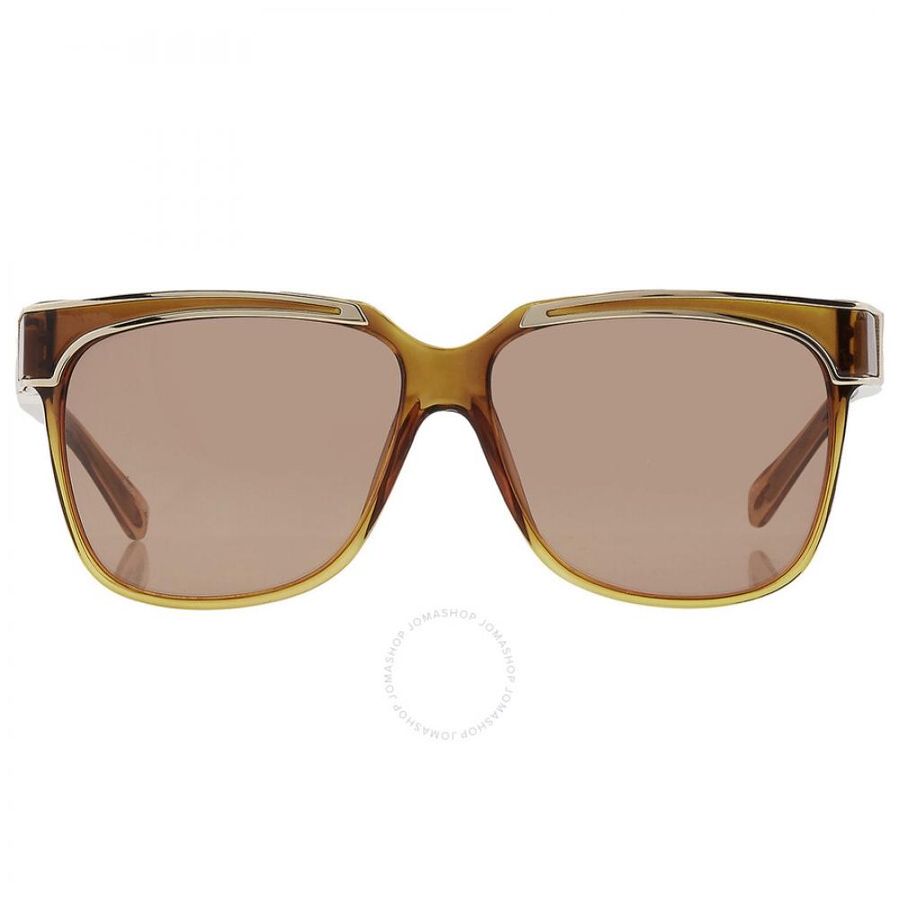 

Yohji Yamamoto X Linda Farrow Light Brown Square Unisex Sunglasses YY16 THORN C2
