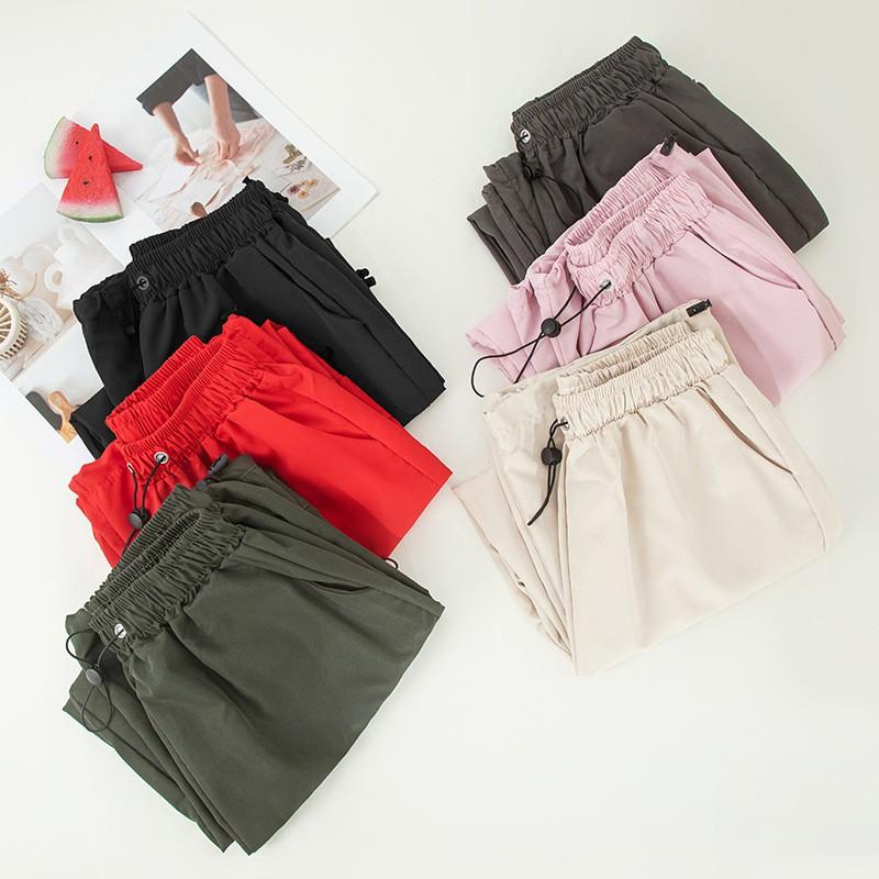 Womens Loose Fit Cargo Pants 2026 Lightweight Quick-Dry High-Waist Utility Trousers Outdoor Hiking Casual Wear