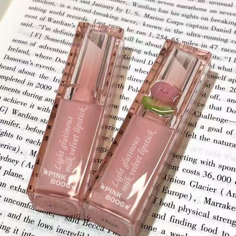 Fresh Sweet Sensation: Light European Style Boiled Water Milk Tea Matte Lip Glaze for Fairness and Enhanced Complexion