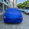 Capa azul para carro, exterior completo, universal, suv/sedan, à prova d'água, sol, chuva, neve, proteção uv, design com zíper
