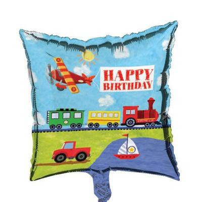 Creative Party On The Go Metallic Square Happy Birthday Folienballon
