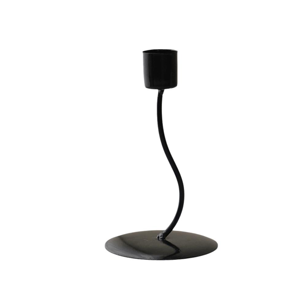 Iron Desk Candle Ornament Stable Base Candle Holder Simple Candlestick Crafts  For Dining Room