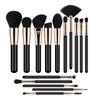 HMU Blind Drop Shipping Soft 12pcs Pink Wood Handle Good Quality Custom Logo Makeup Brushes Set