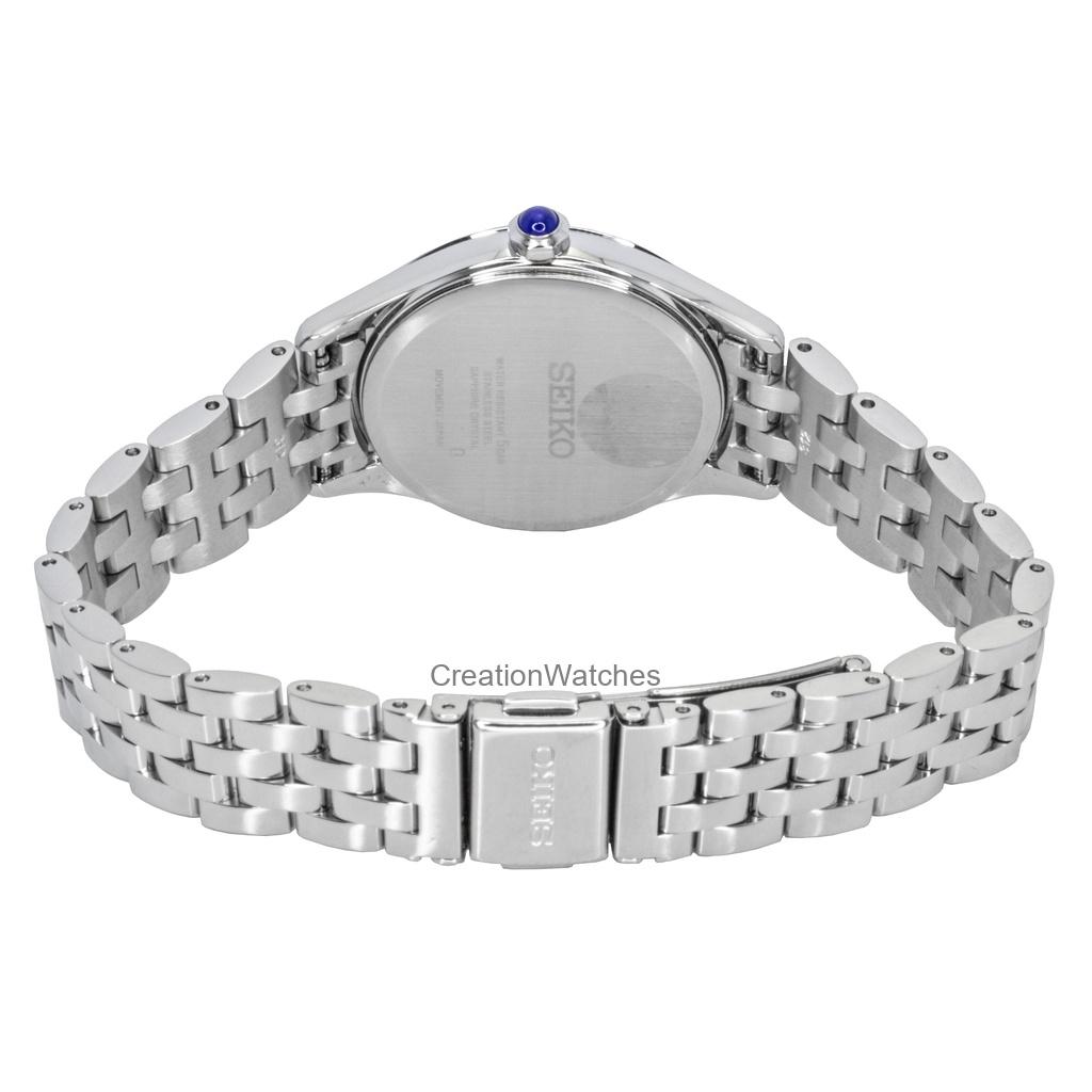 Seiko Classic Stainless Steel Silver Dial Quartz SUR609P1 Women's Watch