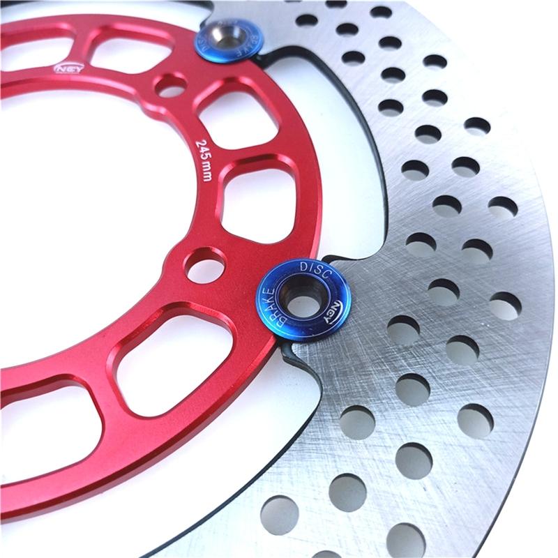 CNC 245mm*58mm 5 Löcher Schwimmende Scheibe Motorrad Bremsscheibe Für Honda Yamaha Roller Aerox Nitro Cygnus-X BWS Zuma RSZ FORCE