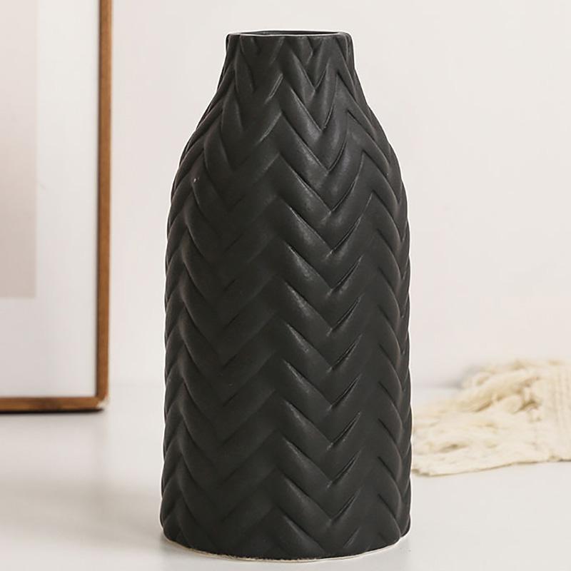 

Ваза Керамическая ваза Европейская классическая ваза Домашняя гостиница Цветочная композиция Модный орнамент Ваза B