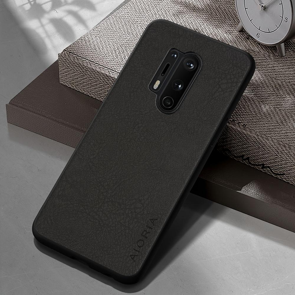 Phone Case: Luxury Retro Synthetic Leather Phone Case for Oneplus 9RT 9R 9 8 7 Pro US 6T 8T 7T Pro Matte Soft Bumper Hard Back Cover