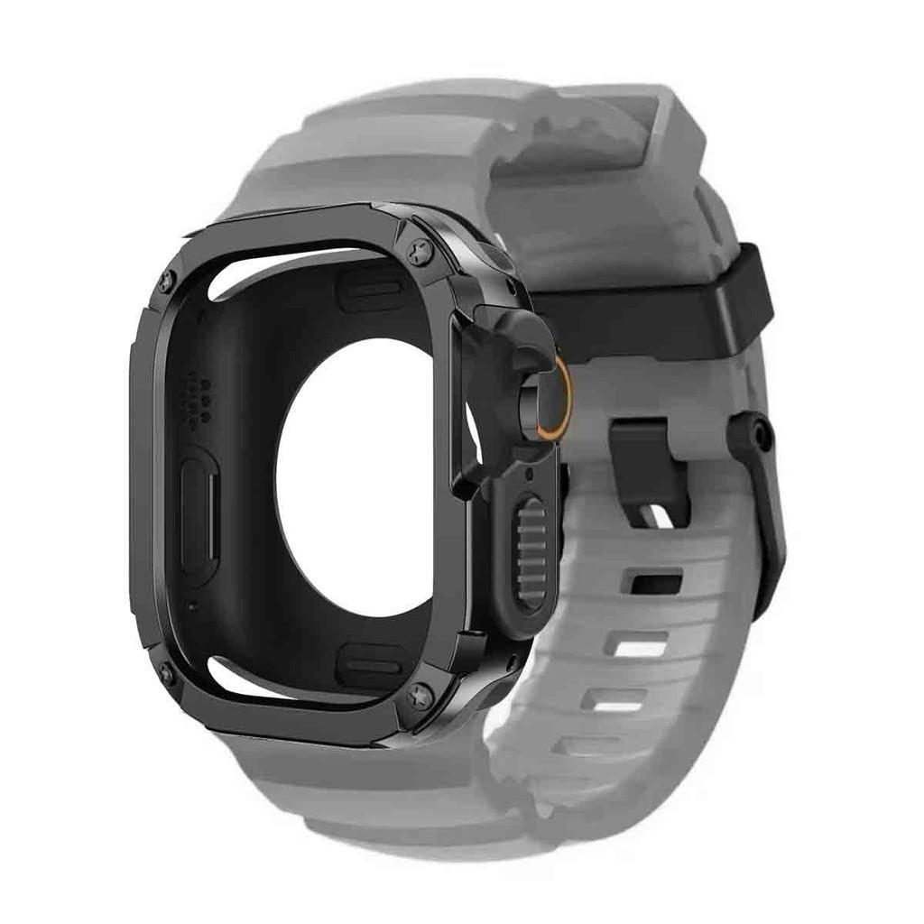 Silicone Strap+TPU PC Case For Apple Watch Ultra 3 2 1 49mm for iWatch Series 11 10 46mm band for Iwatch 9 8 7 6 5 4 45mm 44mm