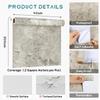 VEELIKE Remake Removable Concrete Kitchen Wall Easy DIY Interior Suitable for Sliding Kitchen and Fusuma 40x300cm Sheet, Gray, Wallpaper, Wallpaper,