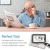 Handheld Magnifier 4X Magnifying Glass for Reading Full Book Page Newspaper Rectangular Magnifying Glass with Bright