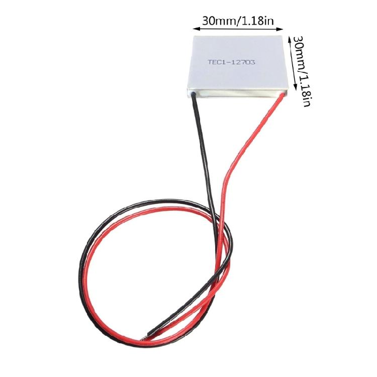 TEC1-12703 Heatsink Advanced Cooling Module 30x30MM Thermoelectric Cooling Peltier Plate For Electronics Cooling
