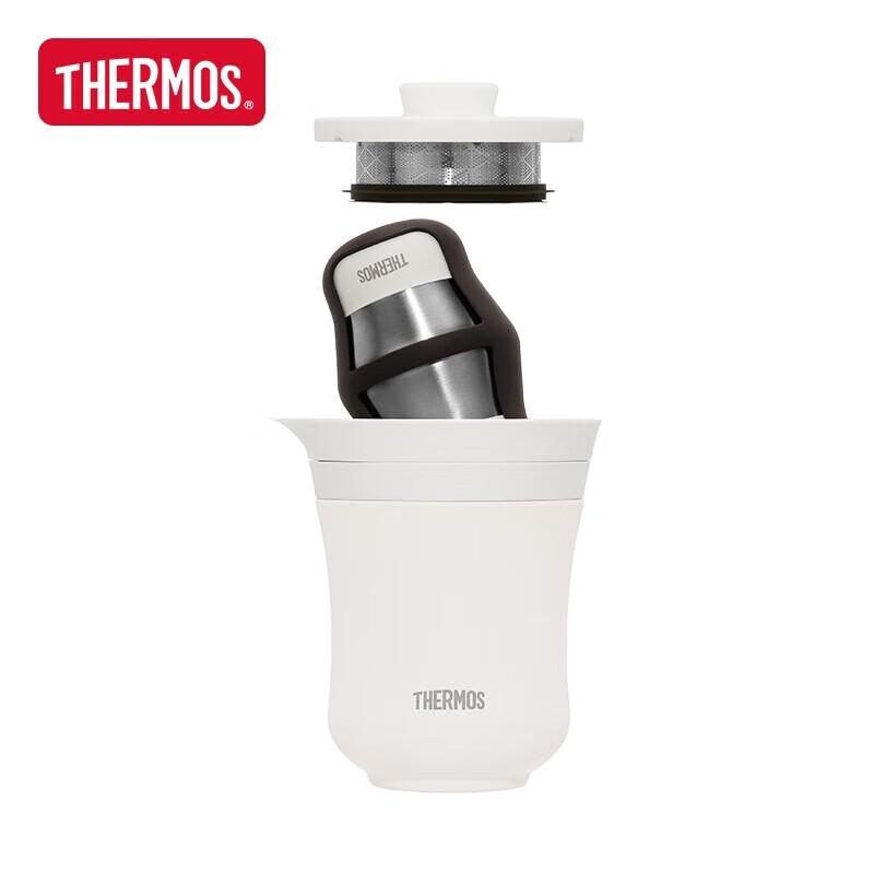 Thermos Double-Layer Portable Tea Set