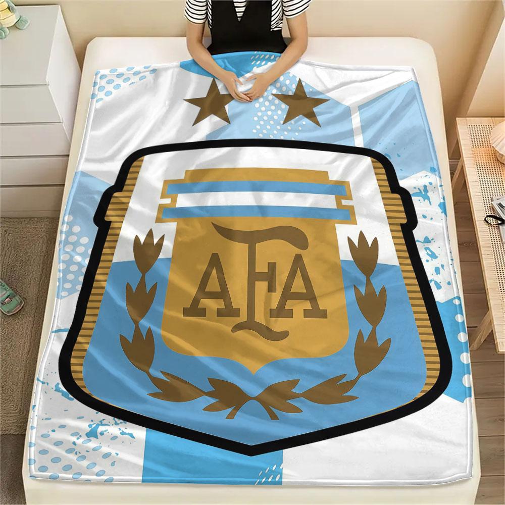 1PC Messi Patterned Flannel Blanket Suitable For All Seasons for Home Decor Warmth and Comfort Gifts Holiday Present