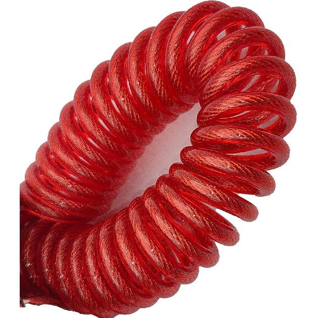 6FT Trailer Breakaway Safety Cable Blue 4Pcs Trailer Brake Away Cable, Trailer Breakaway Coiled Cable For RV Trailer Emergency Camper Breakaway