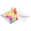 Invitation Cards - AMSCAN - Balloons - 8 Pieces - Multicolor - Envelopes Included
