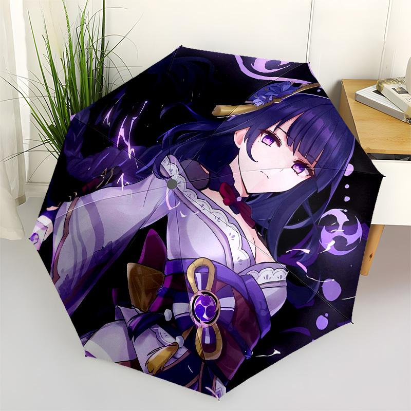 

Anime Character, Purple Theme- Automatic Opening and Closing, 8-rib Structure Portable Umbrella, Suitable for Men and Women in All Seasons -