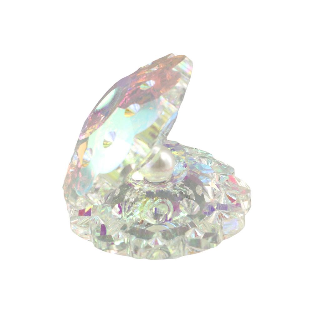 Creative Crystal Figurine Colorful Miniature Statue Home Decoration Crystal Shell Jewelry Girl