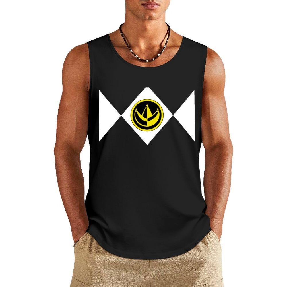 MMPR Green Ranger With Coin Tank Top Gym T-shirts for men muscular man Men s singlets S
