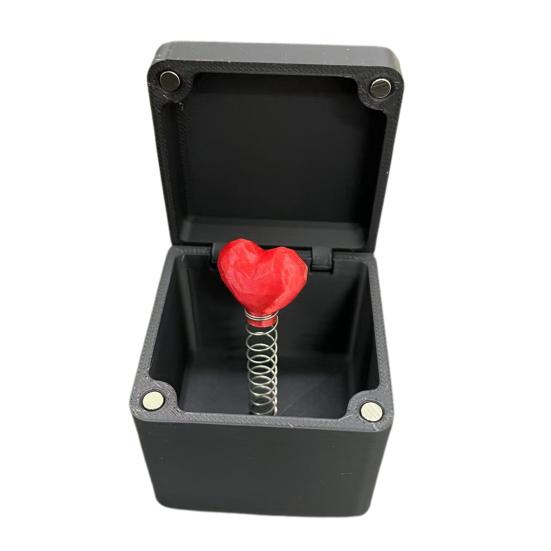 Valentine's Day Rose Gift Box Spring Popping Red Flower Love Heart In