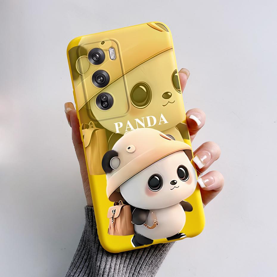 For Oppo Reno12 Pro 5G Case CPH2629 Cute Rabbit Panda Soft Silicone Back Protector Cover For OPPO Reno 12 Pro 5G 2024 Phone Case