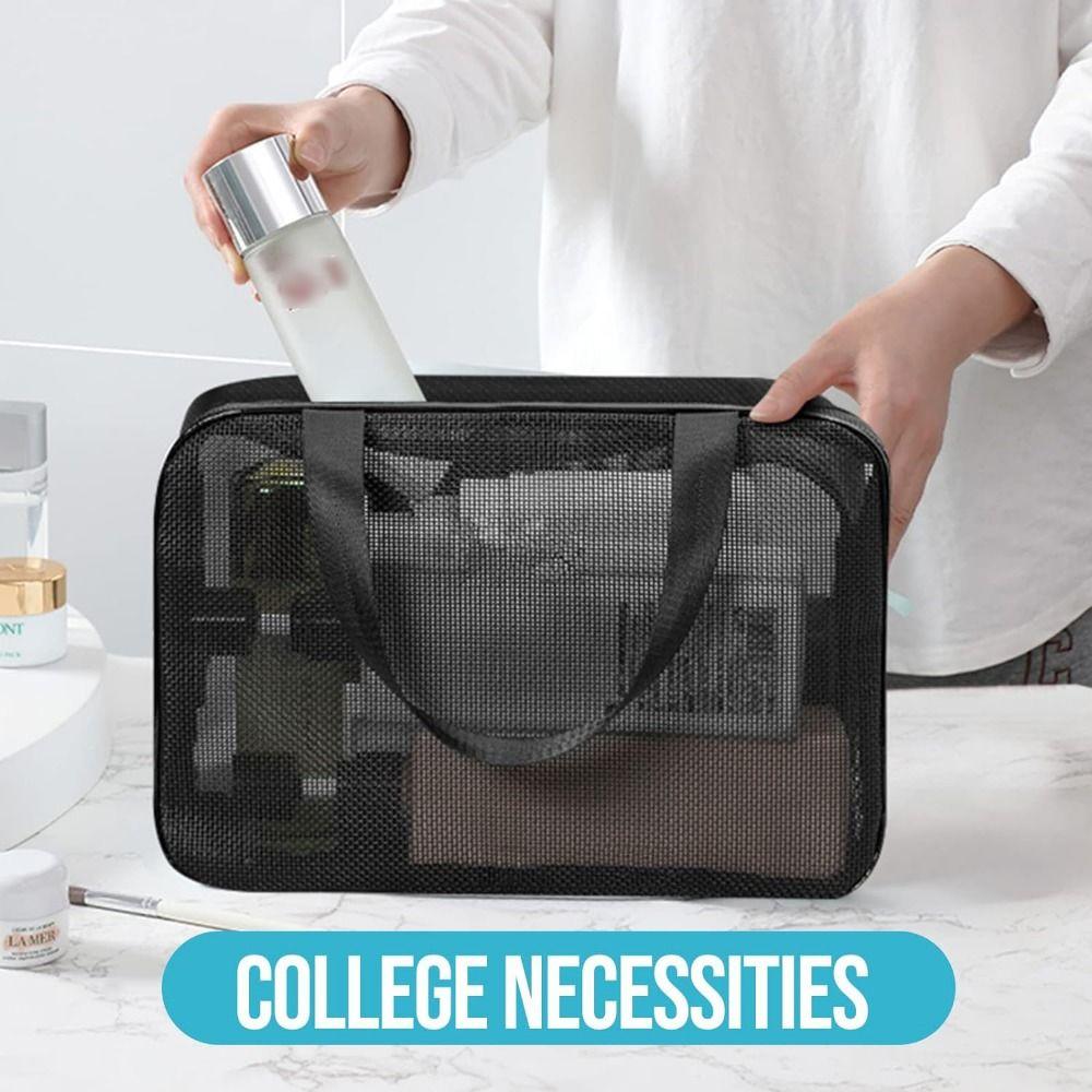 Quick Dry Beach Pockets Easily Carry Cosmetic Organizer Case Durable Tote Bag  Bathroom