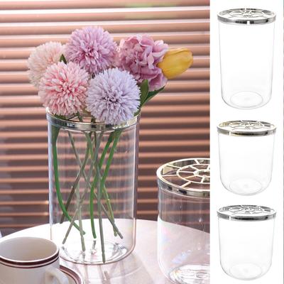 Thickened Flower Arrangement Bottle Unbreakable Clear Cylinder Vase  Home Decor