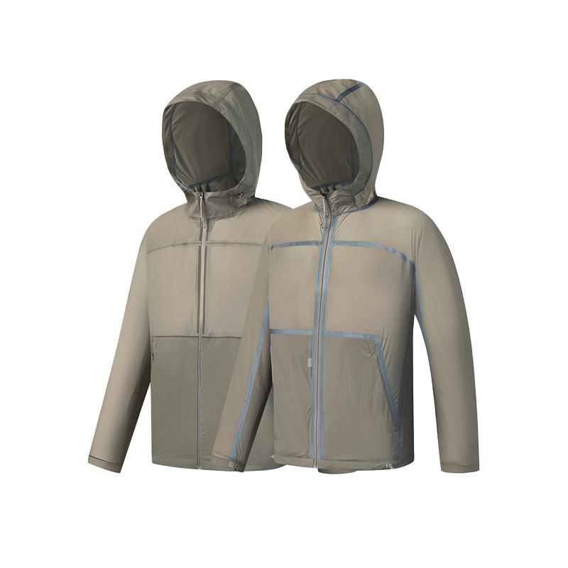 Men's Jacket FILA Golf Jacket Men's Light Stone Gray