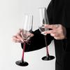 ZISIZ European Red Stem Champagne Glass