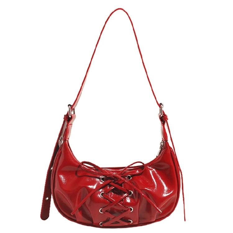 

Shoulder Bag Leather Handbags Evening Clutch Purse Pu Leather Slings Bag Handbag Trendy Underarm Bag for Womens Gifts красный