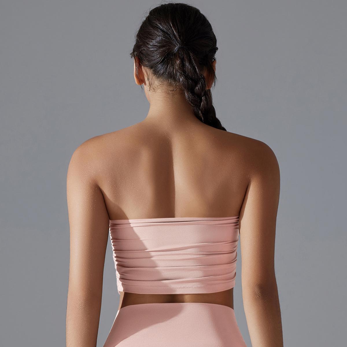 Auroth Женский Спортивный Фитнес Бюстгальтер С Открытой Спиной Тренировки Бег Спортивный — фото 8