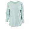 Shop   Women S baSic Round Slab Cotton 3 4 Sleeve Tee Dai wSh 1003 Black