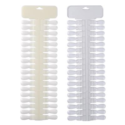 36pcs/set Manicure Practice Display Board Removable False Nail Tips Sticker Useful Gel Polish False Nail Stickers Manicure Tools