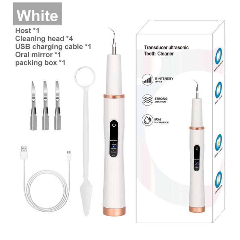 Elektrischer Ultraschall-Zahnsteinentfernungsgerät: Entfernt Zahnstein & Plaque, Reinigt, Bleicht, Munddusche & Zahnreiniger