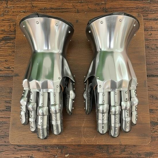 14th Century Hourglass Gauntlets Medieval Steel Hand Armor for LARP & SCA