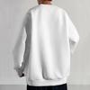 Frühlings Herrenmode Klein Kariert Rundhals Pullover Locker Geschnitten Gestricktes Langarm-Oberteil
