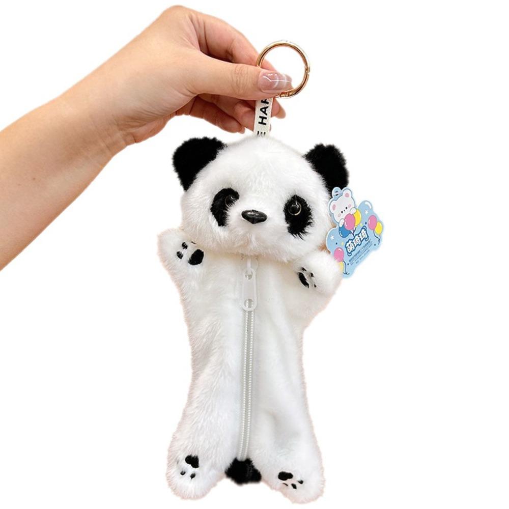 Cute Animal Plush Pencil Case Cartoon Makeup Bag Zipper Stationery Pouch  Award Gifts