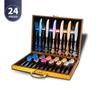4pcs Gold Stainless Steel Cutlery Set Royal European Spoon Fork And Steak Knife Retro Hollow Design Dinnerware Luxury Tableware