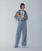 Bobeu Belted Washed Wide Denim Pants _Blue_7156255800