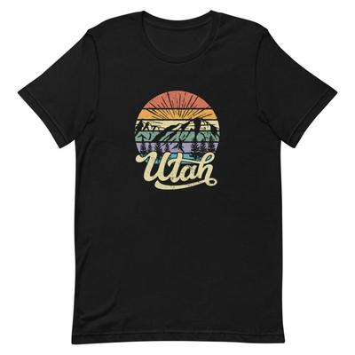 Utah Great Hiking Camping and Snow Skiing Snowboarding Retro Vintage and Kids Tshirt Unisex Jersey Short Sleeve Tee T-and Kids Tshirt