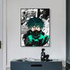 Japan Manga My Hero Academia Deku Poster Canvas Painting BNHA Midoriya Izuku Wall Picture For Living Room Home Decoration