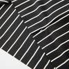 Polo a righe con scollo a V da uomo taglie forti