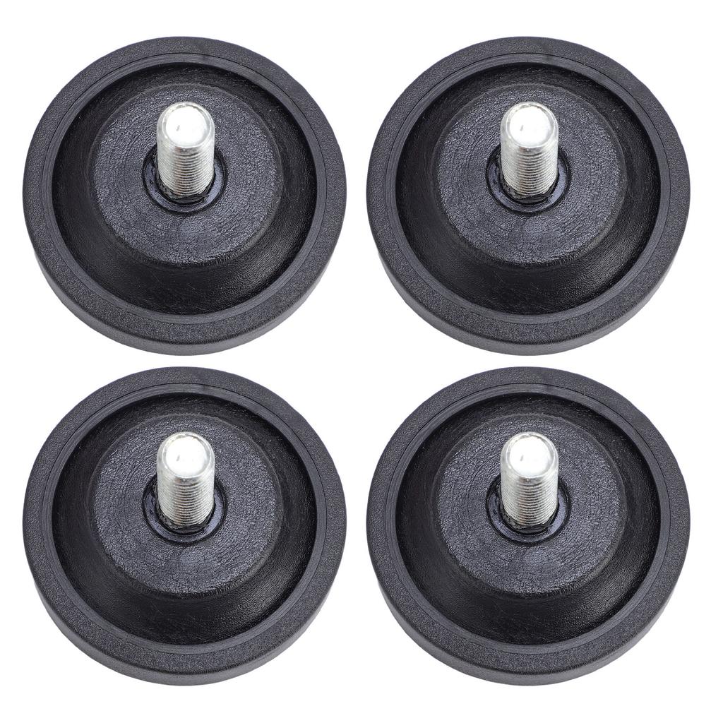 4pcs Screw On Rubber Feet for Furniture Adjustable M10 Thread Furniture Pad Legs for Table Chair Sofa Diameter 58mm