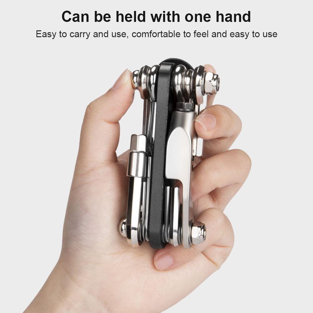 15 In 1 Bicycle Multi Tool Wear Resist Portable Bike Repairing Suit Rust Proof Bike Screwdriver Set for Mountain Bike Road Bike