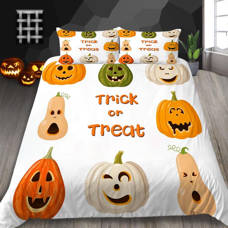 Halloween Home Textiles 3D Printed Duvet Cover Set Luxury Quilt Cover Microfiber Polyester King Queen Size Duvets Bedding