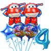 Fly Wings Foil Balloons Air Globlos Happy birthday Party Decoration Party Supplies Kids Favor Cartoon Movie Character Number Kit
